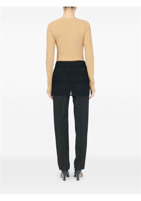 drape pants woman black MM6 MAISON MARGIELA | S62KB0248 M35436899